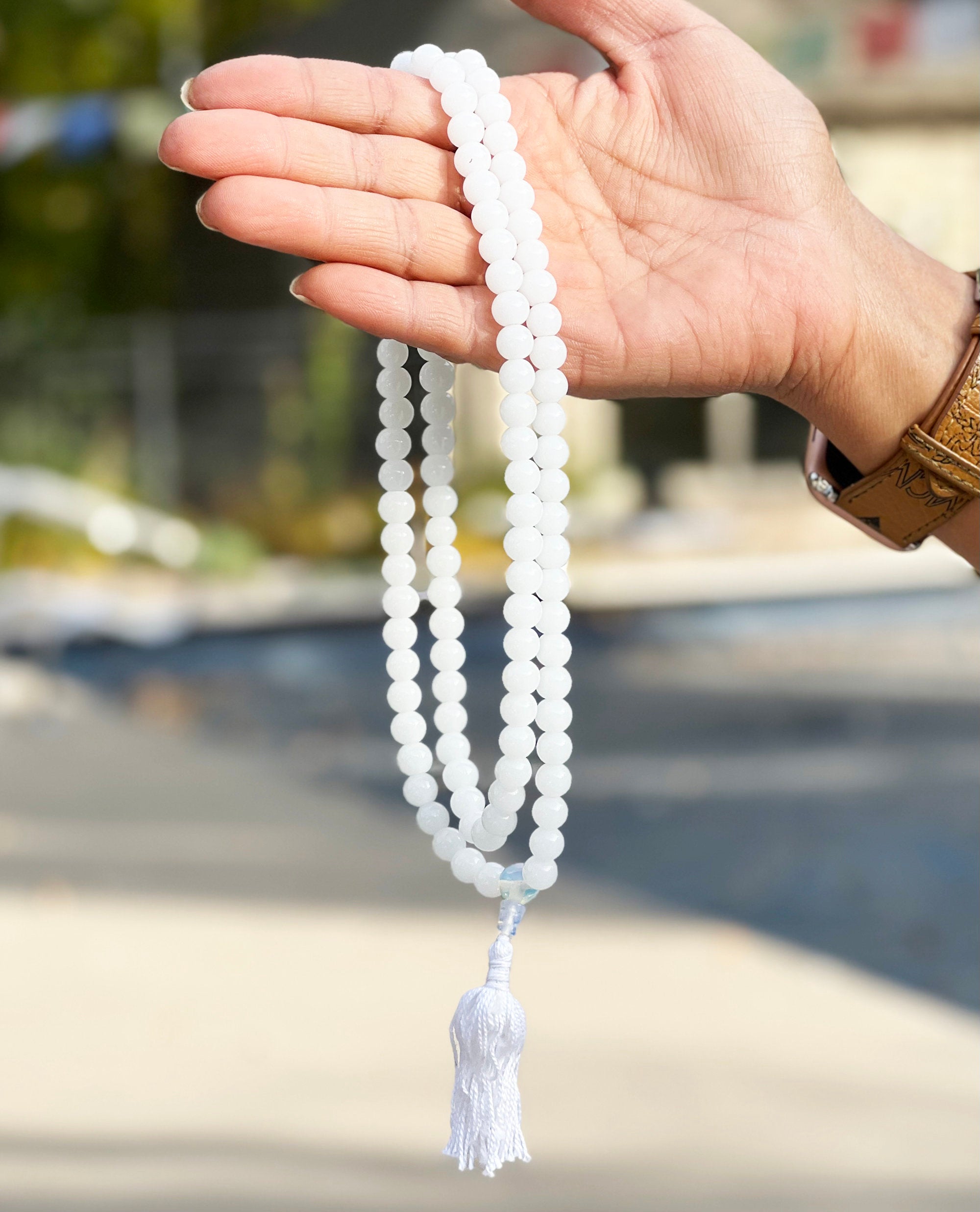 Onyx Mala 108 Beads – Tibetan Buddhist Meditation Prayer Necklace