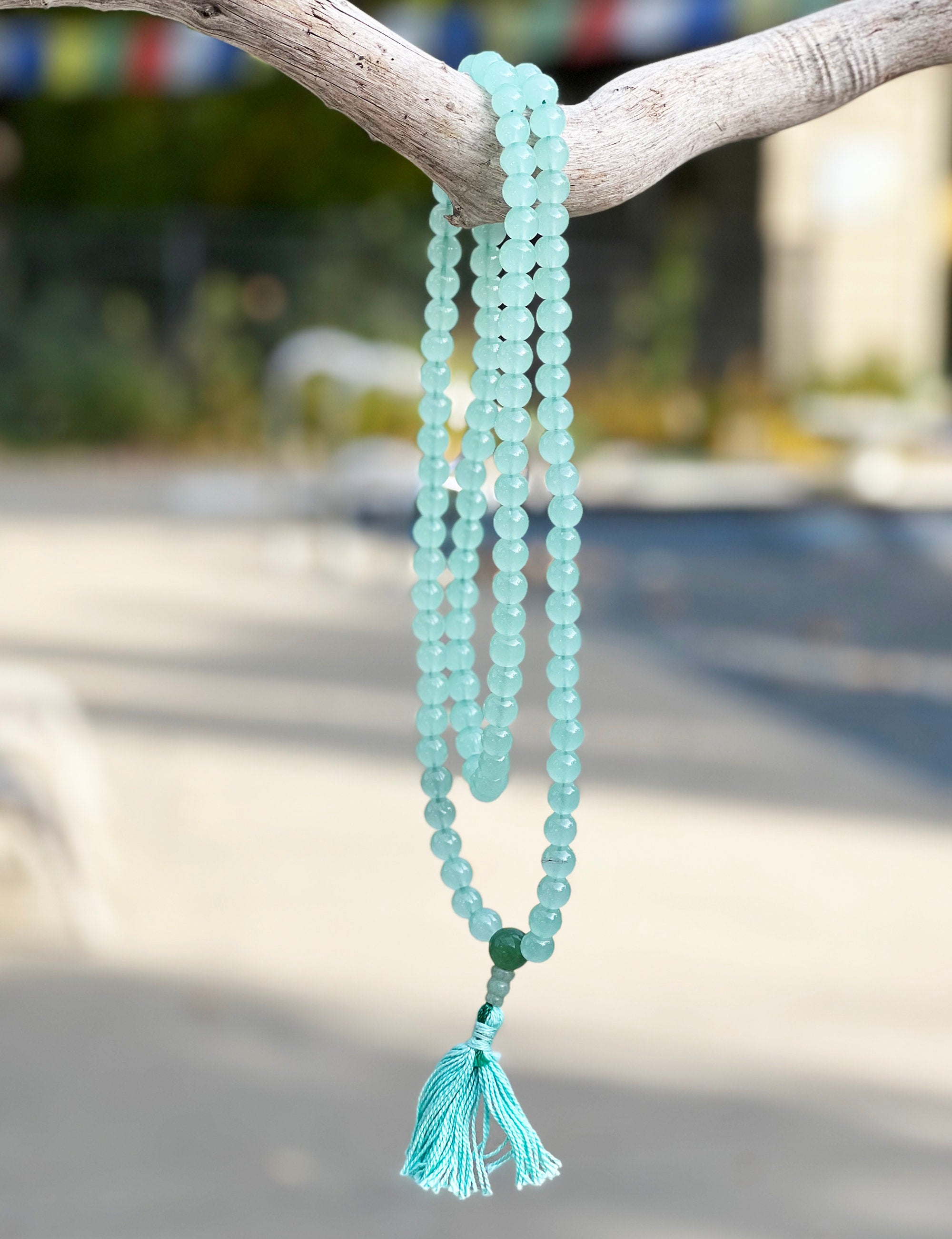 Onyx Mala 108 Beads – Tibetan Buddhist Meditation Prayer Necklace