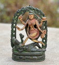 Hindu Goddess Of Time, Destruction & Power Kali Ma Statue Solid Brass 8 Inches Tall 4.2 Lb (1.890 KG) - DharmaObjects
