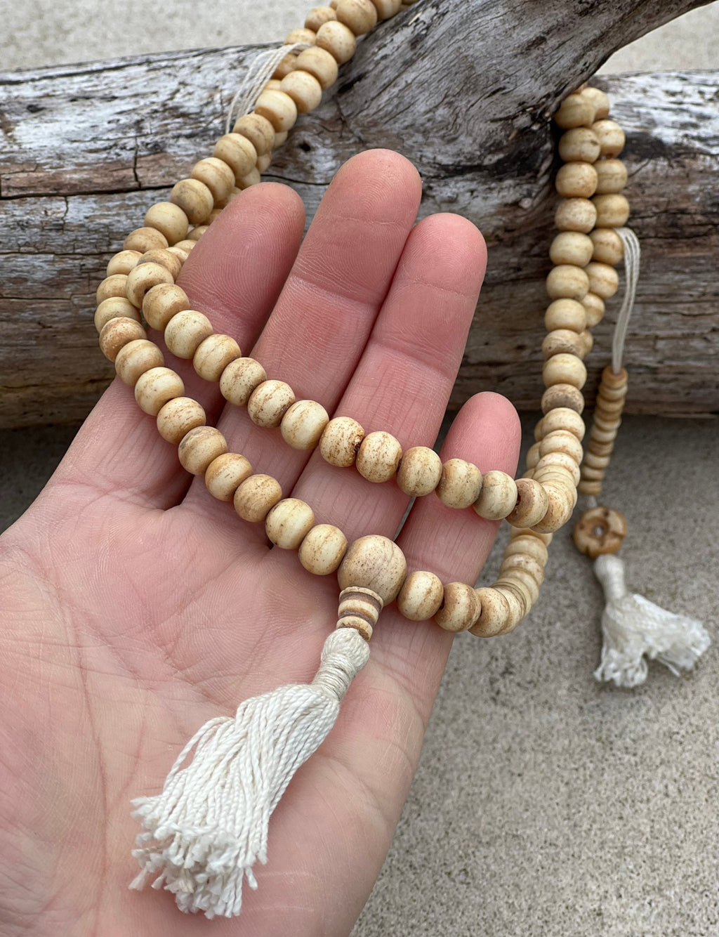 Tibetan Natural Yak Bone / Rosary 108 Beads