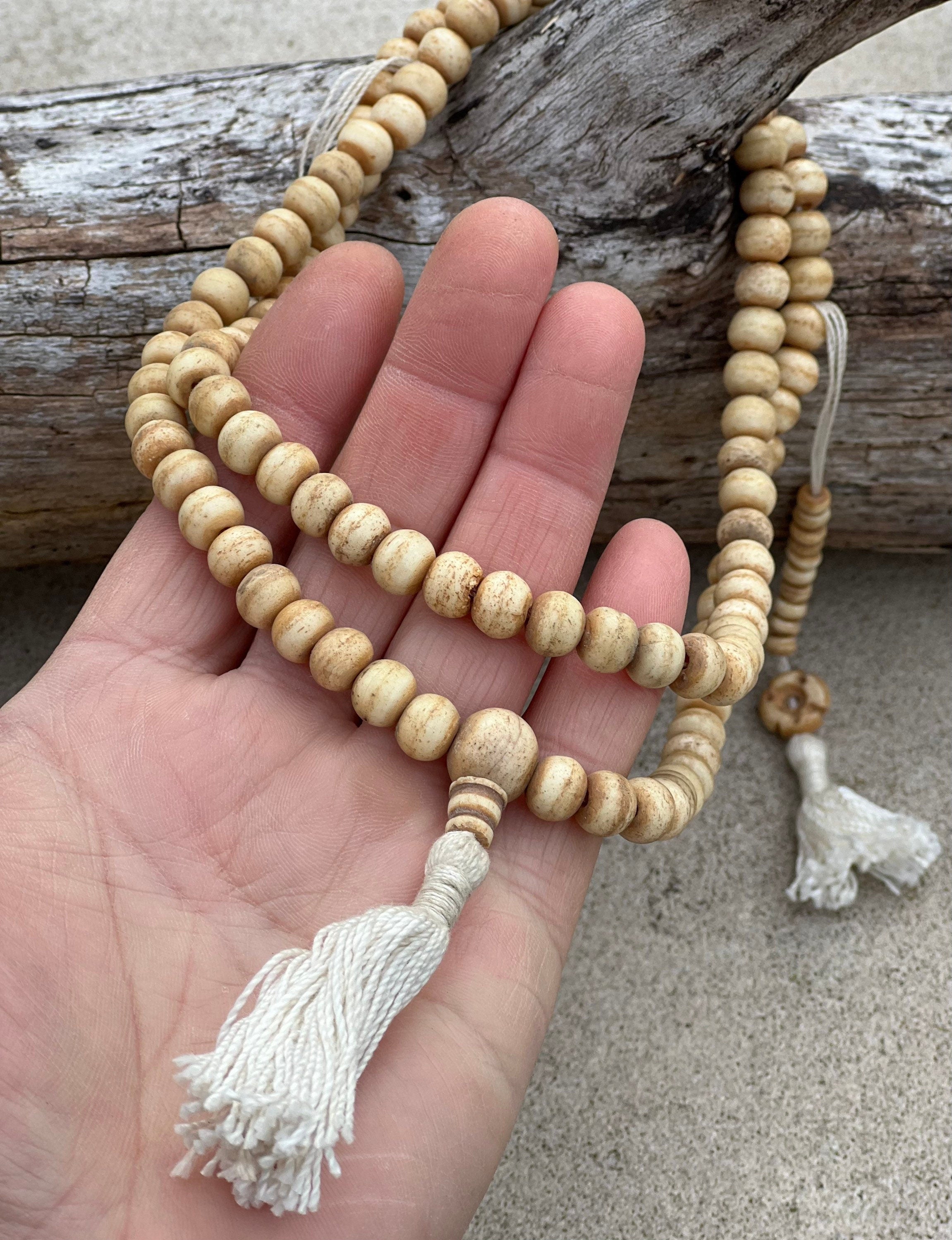 Tibetan Natural Yak Bone / Rosary 108 Beads