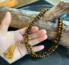 Gemstone Tiger Eye 108 Beads Prayer Mala - DharmaObjects
