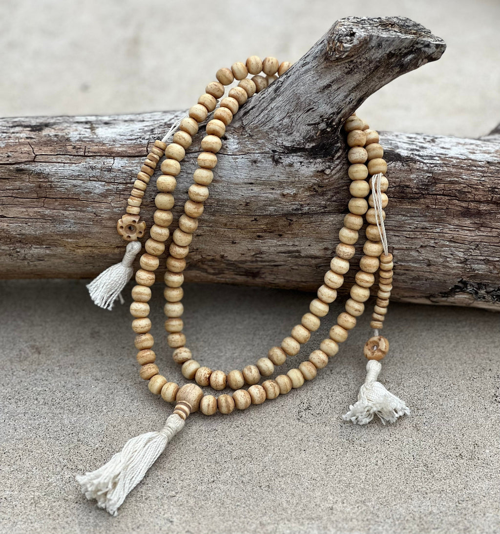 Tibetan Natural Yak Bone / Rosary 108 Beads