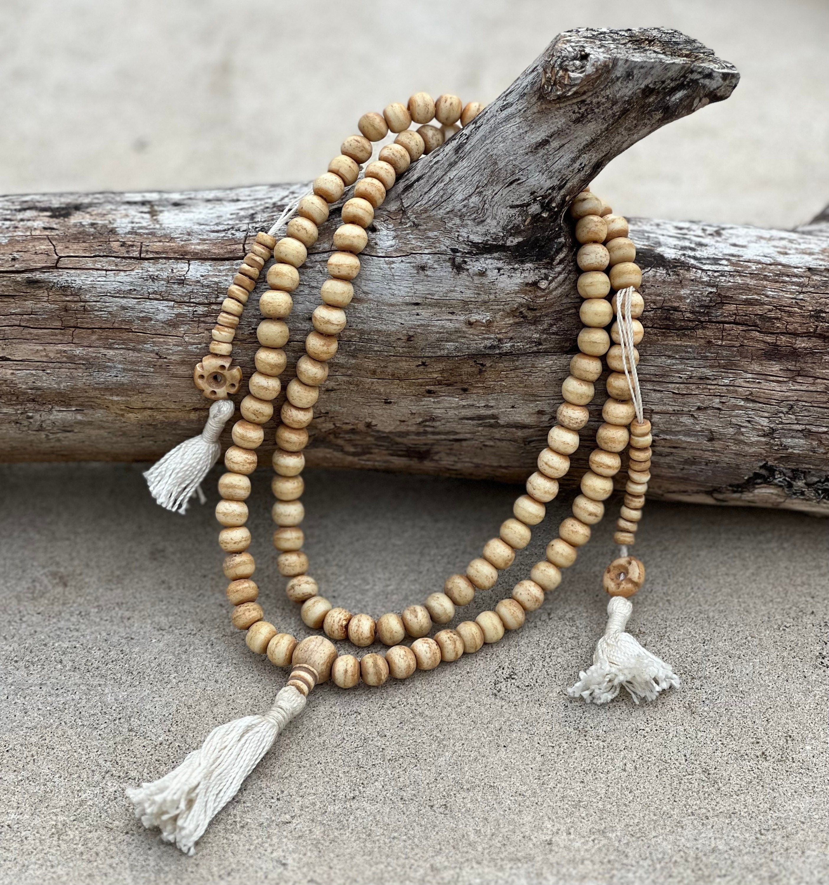 Tibetan Natural Yak Bone / Rosary 108 Beads