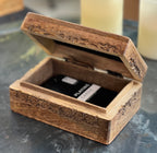 Hand Carved Tree of Life Wooden Box Keepsake Jewelry Storage Watch Box - DharmaObjects