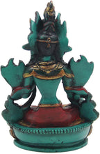 Large Tibetan Buddhist Green Tara Resin Statue – Mother Goddess Dolma Meditation Altar Figurine, Compassion & Protection Home Temple Decor - DharmaObjects