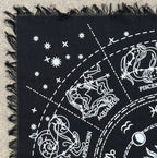 Zodiac Astrology Sun Moon Altar Cloth Tarot Witchcraft Table Cloth Cover