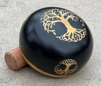 Tibetan Tree Of Life Singing Bowl Set 4" | Handmade Meditation Bowl with Mallet & Cushion for Yoga, Mindfulness & Spiritual Healing - DharmaObjects