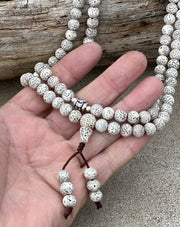 Tibetan Buddhist Lotus Seed Mala Prayer 108 Beads With Free Silk Pouch