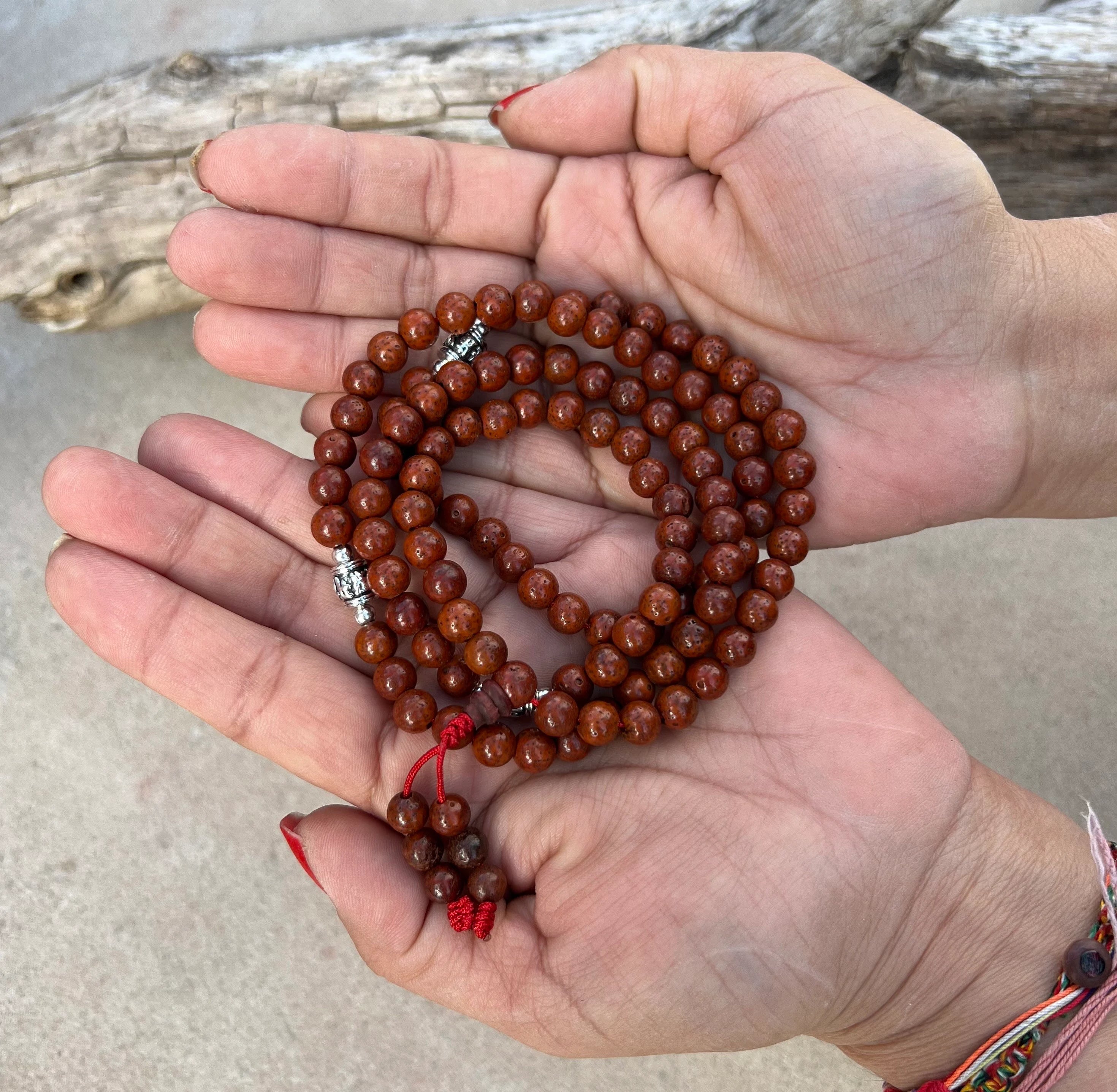 Tibetan Sandalwood STRETCH 108 Beads, Prayer Beads, Buddhist Prayer Beads,  Wood Mala Necklace, Hindu Prayer Beads, Sandalwood Bracelet - Etsy