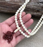 Tibetan Buddhist Natural Yak Bone / Rosary 108 Beads - DharmaObjects