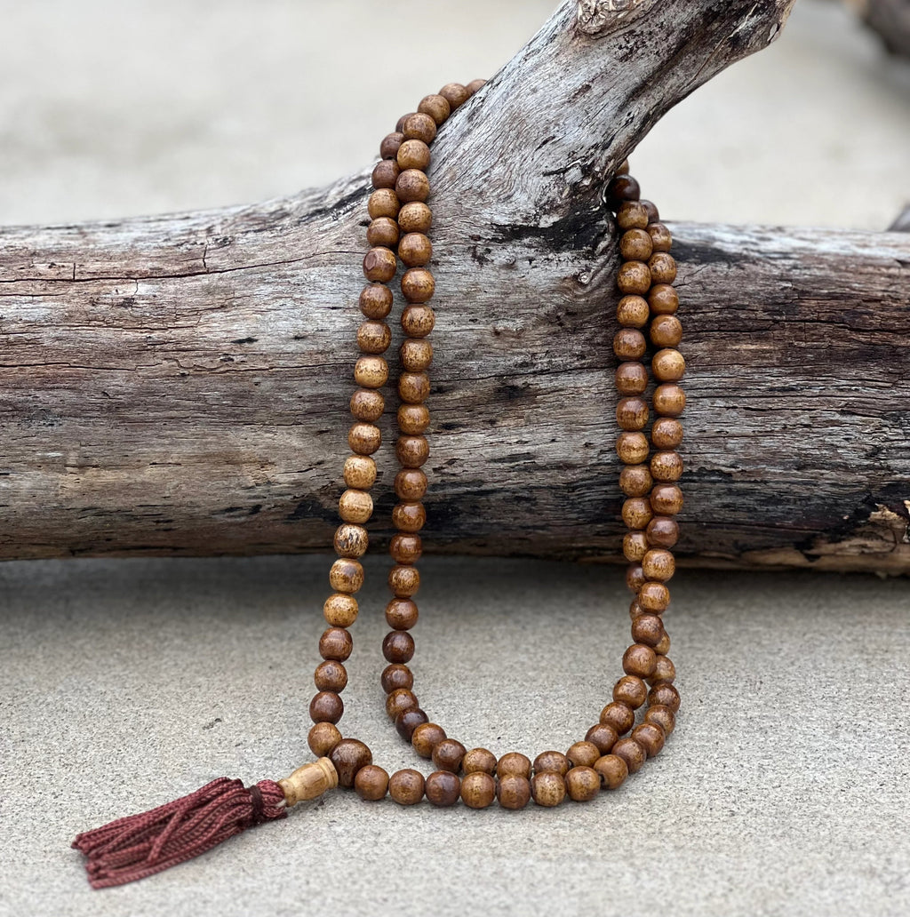 Tibetan Buddhist Natural Yak Bone / Rosary 108 Beads - DharmaObjects