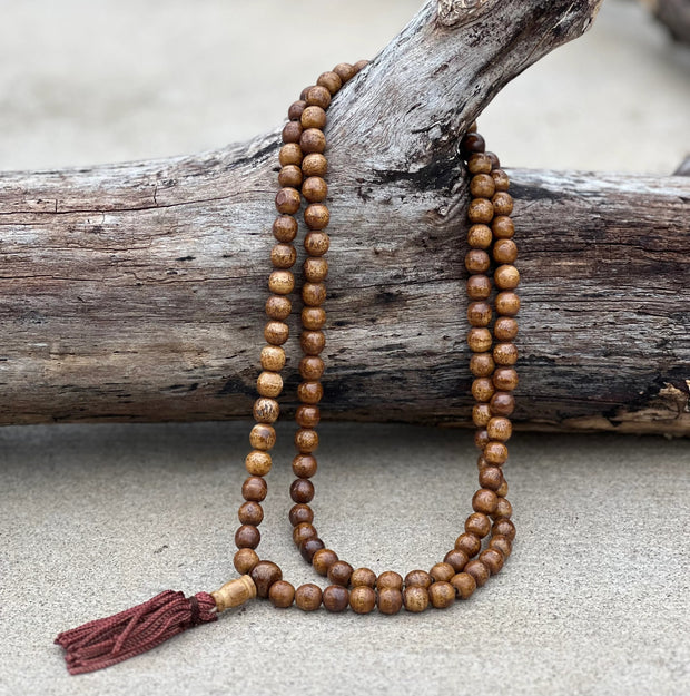 Tibetan Buddhist Natural Yak Bone / Rosary 108 Beads
