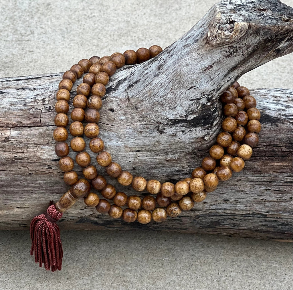 Tibetan Buddhist Natural Yak Bone / Rosary 108 Beads - DharmaObjects