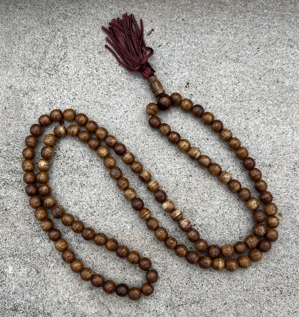 Tibetan Buddhist Natural Yak Bone / Rosary 108 Beads - DharmaObjects