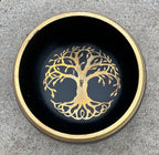 Tibetan Tree Of Life Singing Bowl Set 4" | Handmade Meditation Bowl with Mallet & Cushion for Yoga, Mindfulness & Spiritual Healing - DharmaObjects