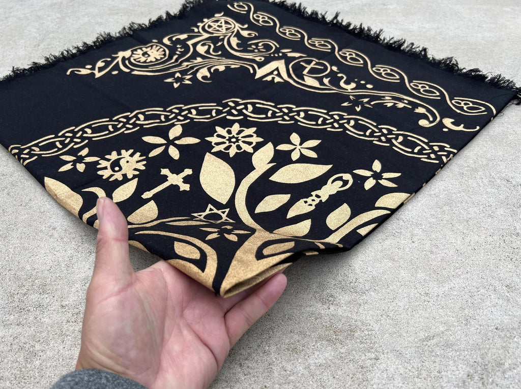 Tree Of Life Altar Cloth Tarot Witchcraft Table Cloth Cover Wall Decor 36 X 36 Inches