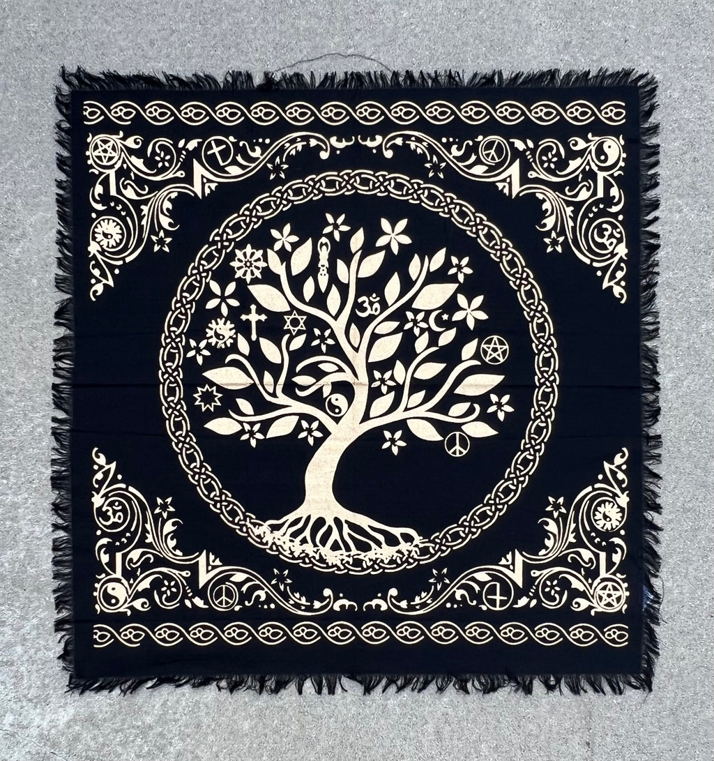 Altar Cloth Tarot Witchcraft Table Cloth Cover Wall Decor Art 24 X 24 Inches - DharmaObjects