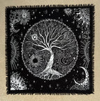 Tree Of Life Altar Cloth Tarot Witchcraft Table Cloth Cover Wall Decor 36 X 36 Inches