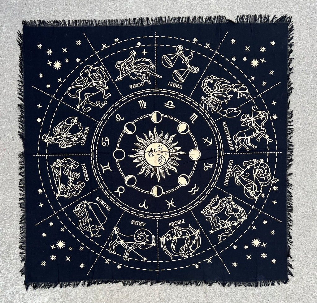 Altar Cloth Tarot Witchcraft Table Cloth Cover Wall Decor Wall Art 36 X 36 Inches - DharmaObjects