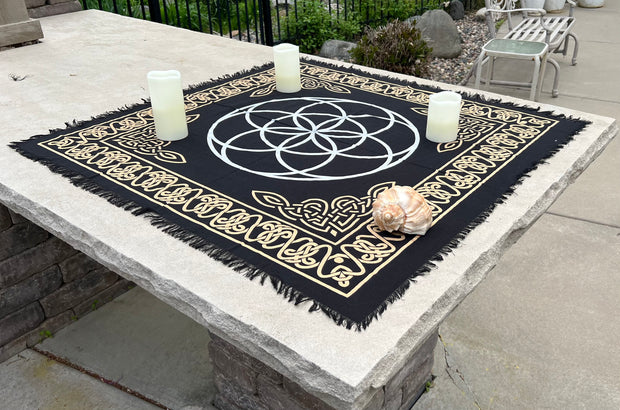 Altar Cloth Tarot Witchcraft Table Cloth Cover Wall Decor Wall Art 36 X 36 Inches