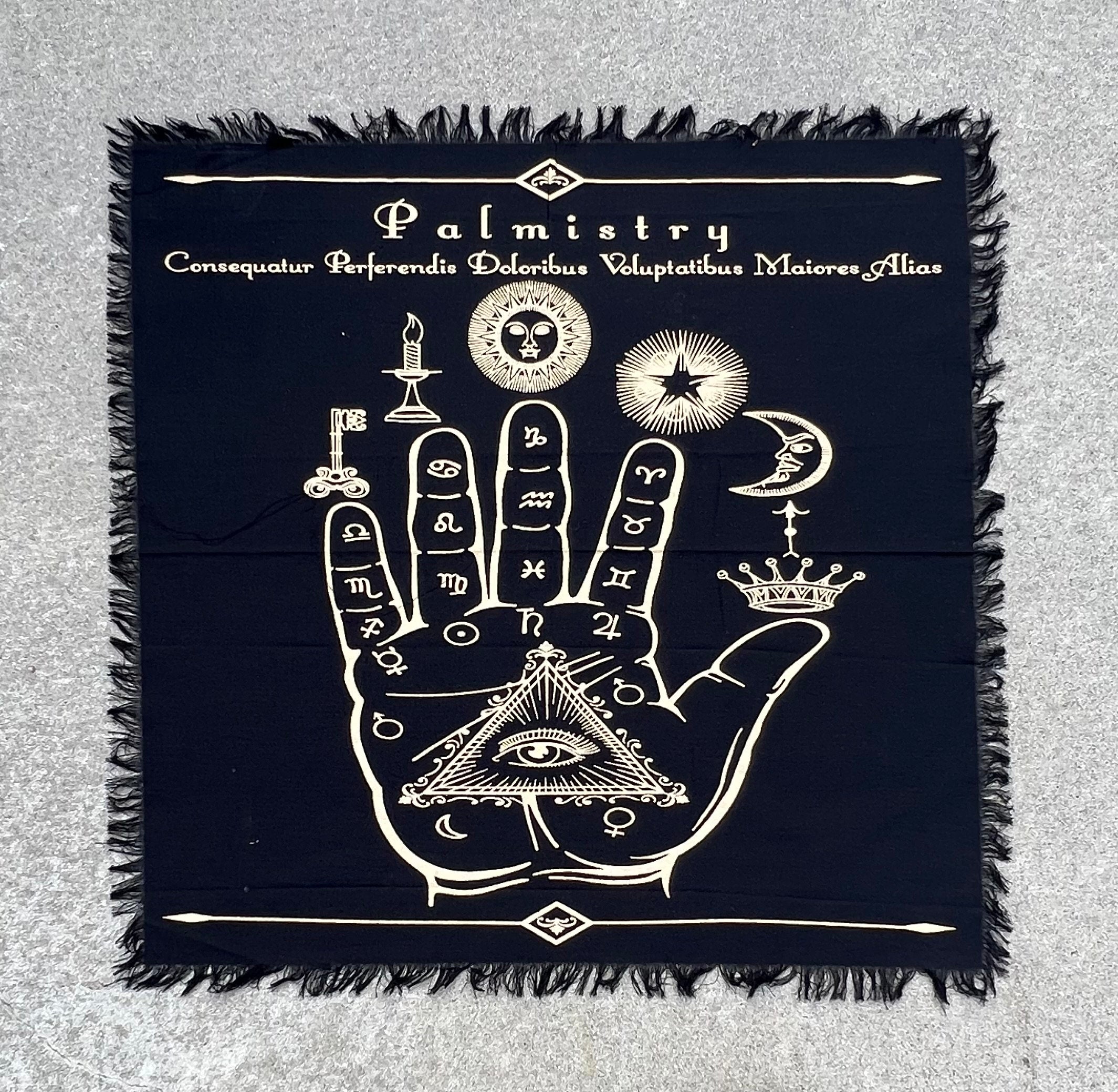Altar Cloth Tarot Witchcraft Table Cloth Cover Wall Decor Art 24 X 24 Inches - DharmaObjects