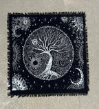 Altar Cloth Tarot Witchcraft Table Cloth Cover Wall Decor Art 24 X 24 Inches - DharmaObjects