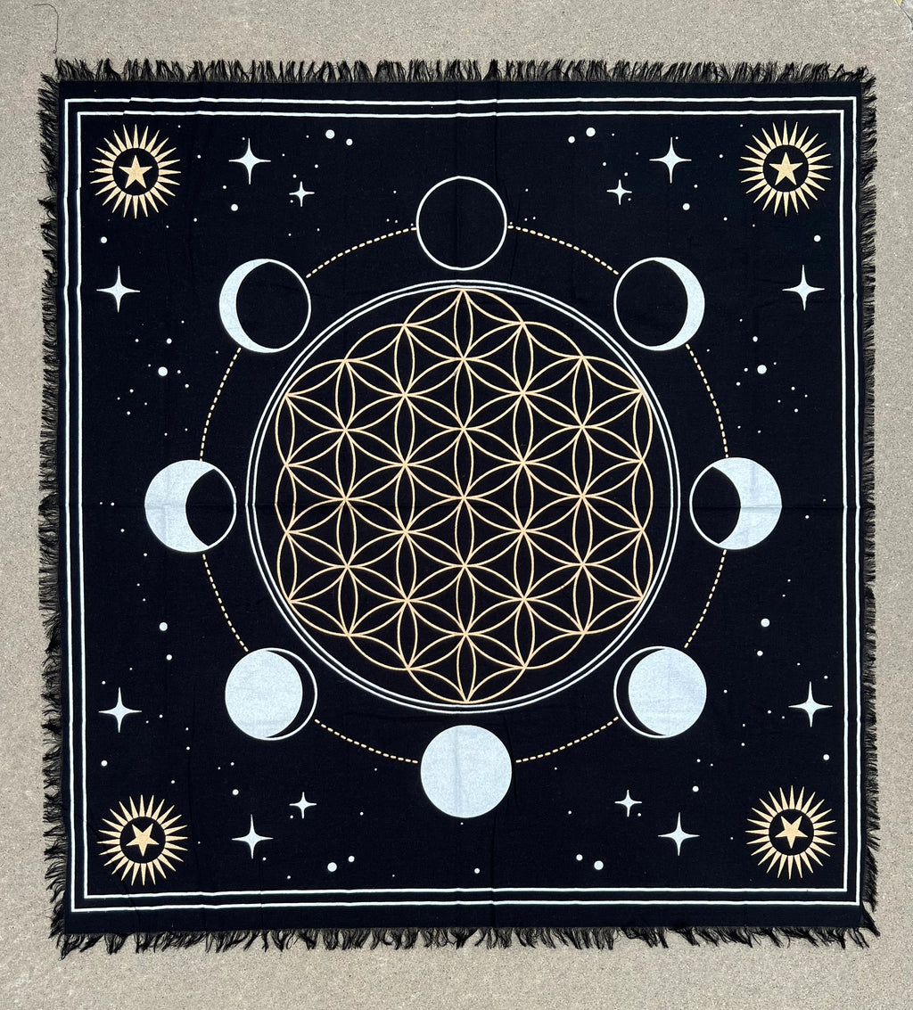 Altar Cloth Tarot Witchcraft Table Cloth Cover Wall Decor Wall Art 36 X 36 Inches