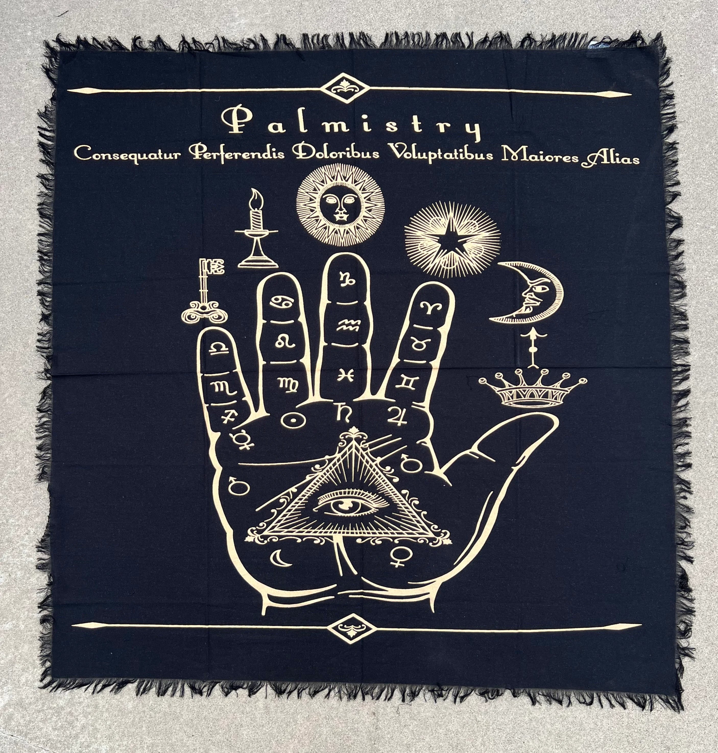 Altar Cloth Tarot Witchcraft Table Cloth Cover Wall Decor Wall Art 36 X 36 Inches - DharmaObjects