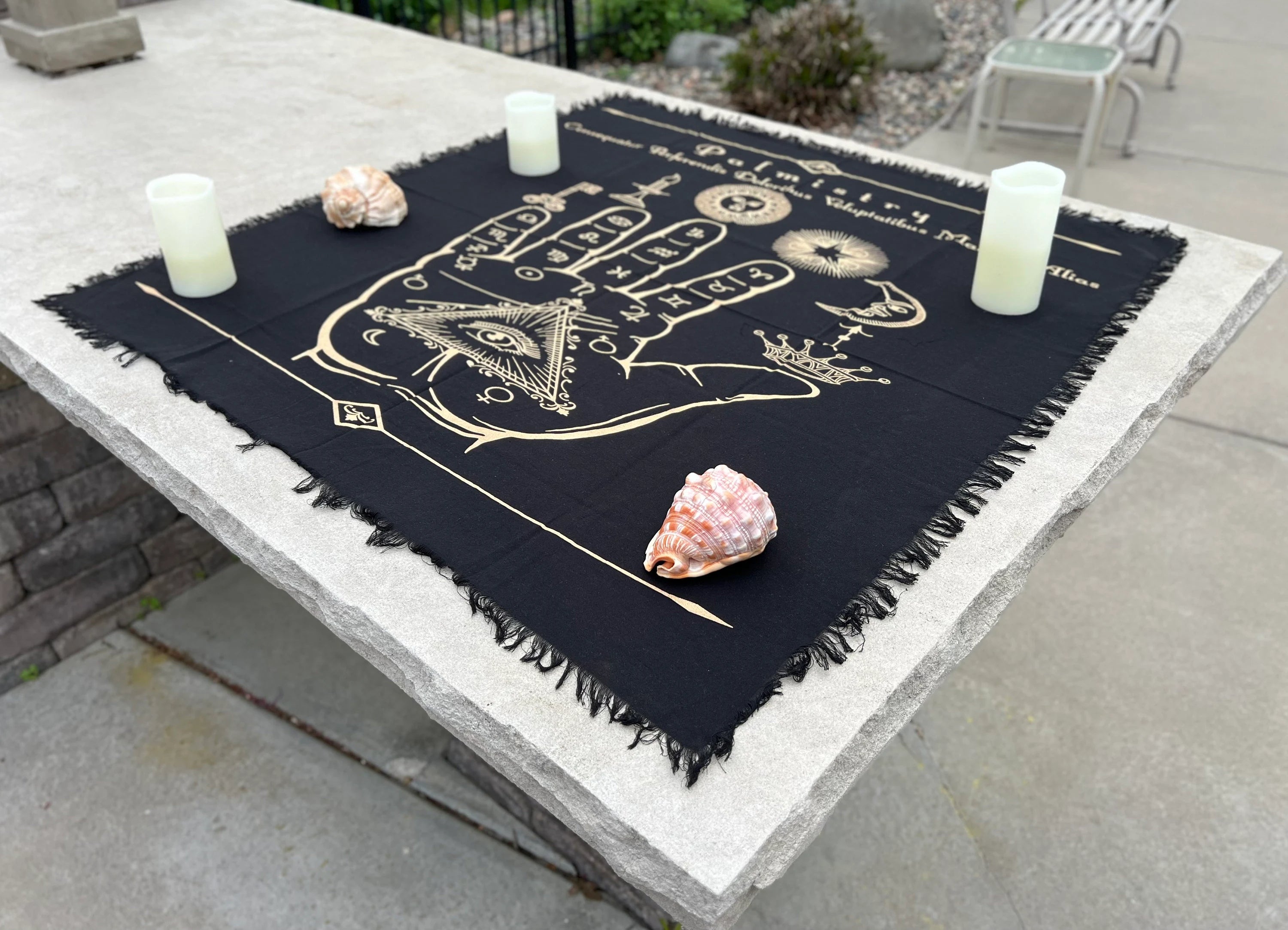 Altar Cloth Tarot Witchcraft Table Cloth Cover Wall Decor Wall Art 36 X 36 Inches - DharmaObjects