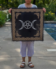 Altar Cloth Tarot Witchcraft Table Cloth Cover Wall Decor Art 24 X 24 Inches