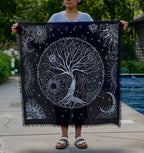 Tree Of Life Altar Cloth Tarot Witchcraft Table Cloth Cover Wall Decor 36 X 36 Inches