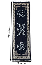 Triple Moon Long Altar Cloth Tarot Witchcraft Table Cloth Cover Wall Decor Wall Art 72 X 23 Inches