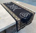 Triple Moon Long Altar Cloth Tarot Witchcraft Table Cloth Cover Wall Decor Wall Art 72 X 23 Inches