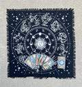 Zodiac Astrology Sun Moon Altar Cloth Tarot Witchcraft Table Cloth Cover