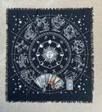 Zodiac Astrology Sun Moon Altar Cloth Tarot Witchcraft Table Cloth Cover