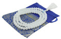 White Onyx Mala 108 Beads – Tibetan Buddhist Meditation & Prayer Necklace