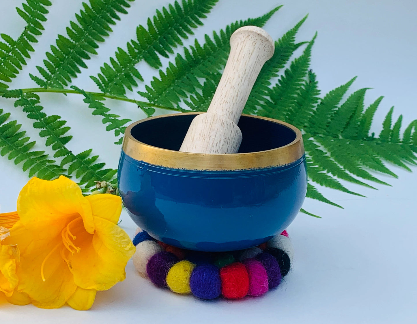 Tibetan Singing Bowl Charka Complete Set Palm Size ~ For Meditation, Chakra Healing, Prayer, Yoga