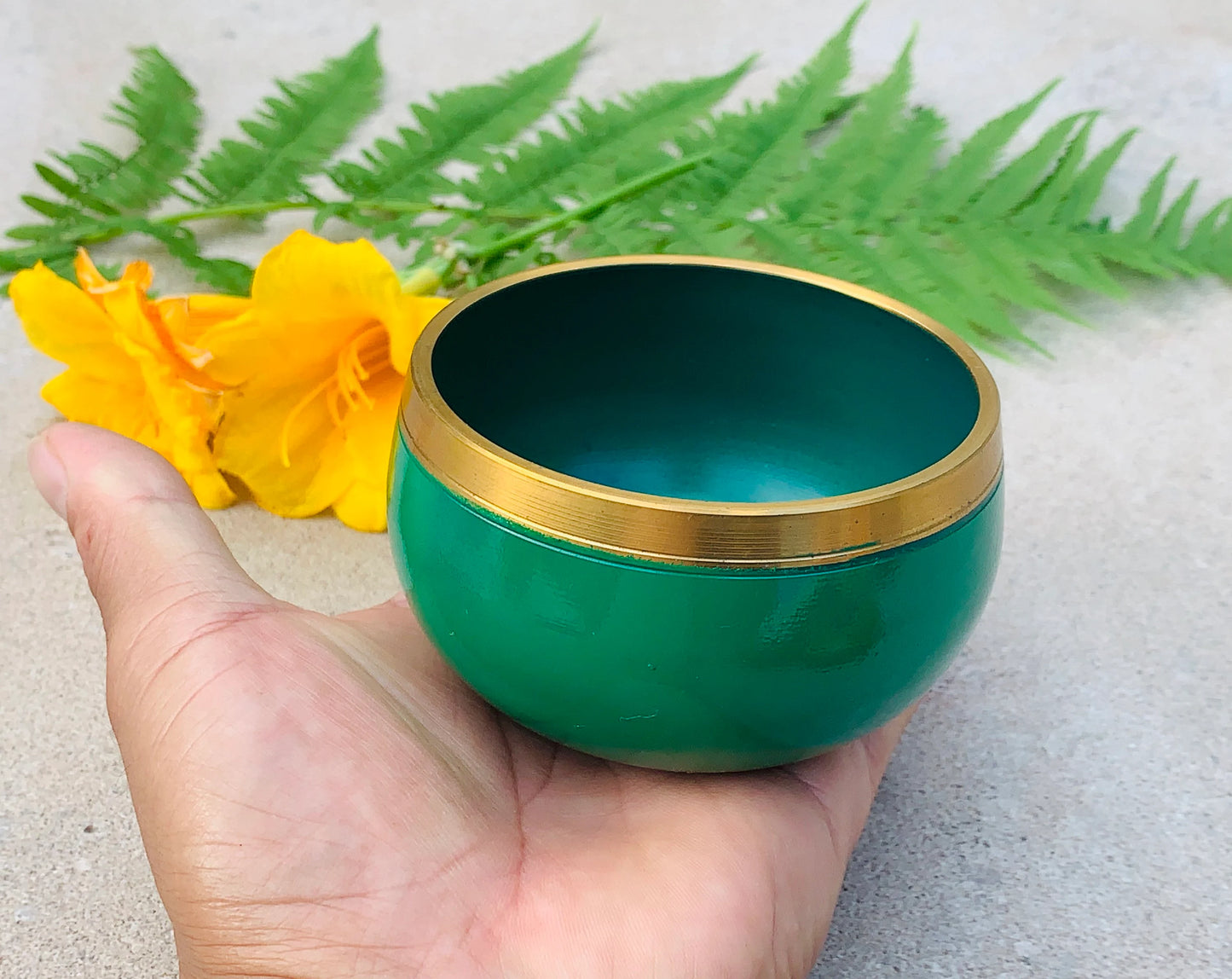 Tibetan Singing Bowl Charka Complete Set Palm Size ~ For Meditation, Chakra Healing, Prayer, Yoga