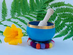 Tibetan Singing Bowl Charka Complete Set Palm Size ~ For Meditation, Chakra Healing, Prayer, Yoga - DharmaObjects