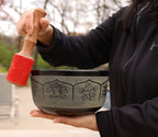 FAST SHIPPING!!! Tibetan Singing Bowl Set  Eight Lucky Symbol With Mallet and Cushion ~ For Meditation, Chakra Healing, Prayer, Yoga - DharmaObjects