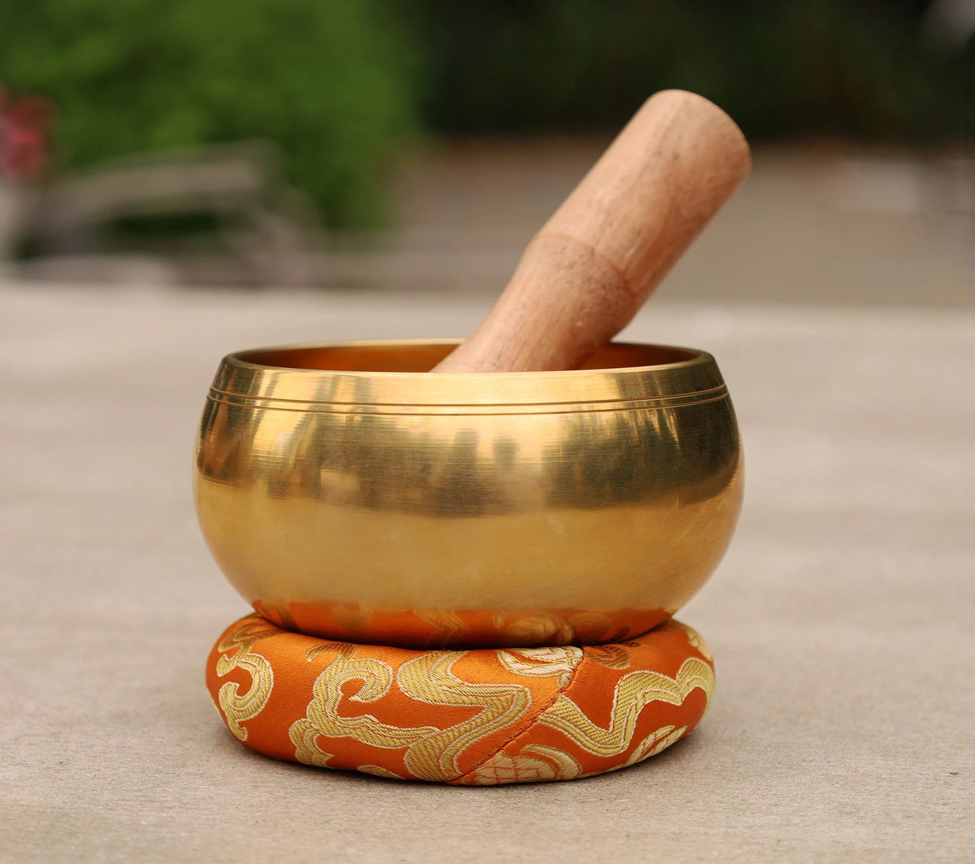 Tibetan Meditation Singing Bowl Complete Set ~ Yoga, Mindfulness, Spiritual & Chakra Healing ~ - DharmaObjects