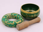 Tibetan Singing Bowl Complete Meditation Set with Carry Bag | Om Mani Mantra | 4 Inch Handcrafted Sound Healing Bowl - DharmaObjects