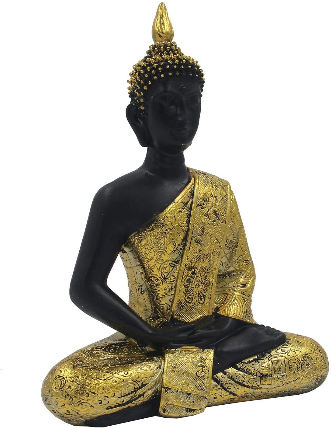 Golden Buddha Statue for Home Altar Shrine Meditation Room