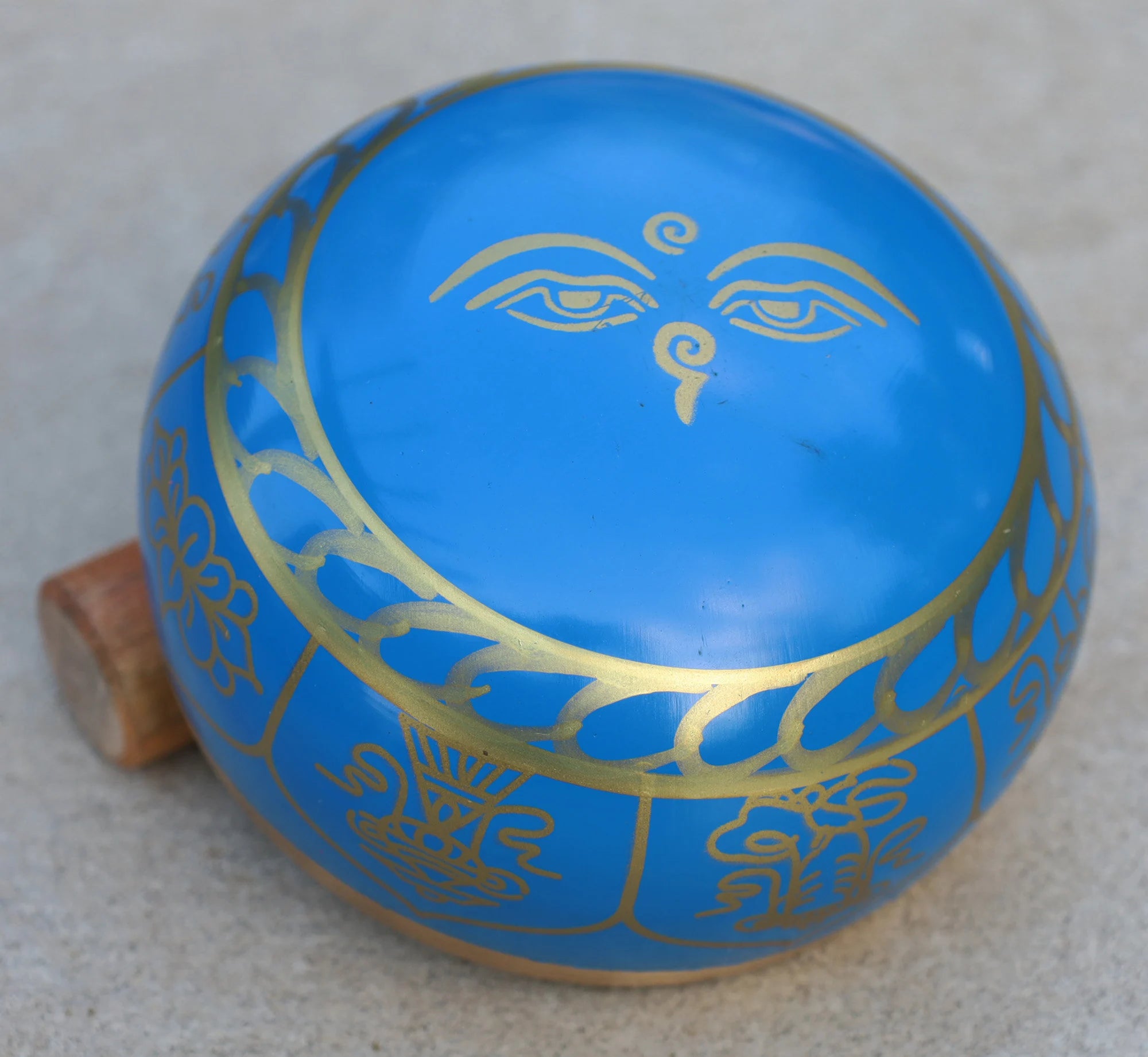 FAST SHIPPING!!!  Singing Bowl Complete Set ~ 8 Lucky Symbols  ~ For Meditation, Yoga, Spiritual Healing and Mindfulness ~ Medium - DharmaObjects
