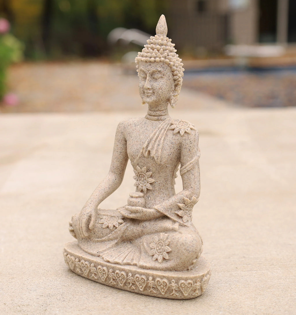 Buddha Statue for Home Altar Shrine Meditation Room 6 Inches Tall - DharmaObjects