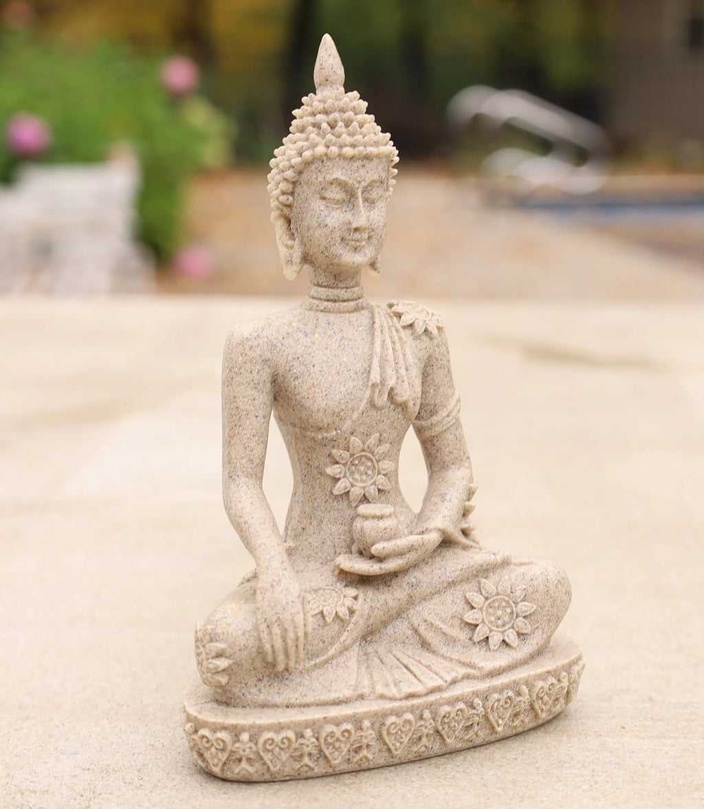 Buddha Statue for Home Altar Shrine Meditation Room 6 Inches Tall - DharmaObjects