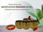 5.5 Inch Tibetan Pro Meditation Singing Bowl Set | Deep Sound Healing Bowl with Mallet & Cushion | Handmade in Nepal - DharmaObjects