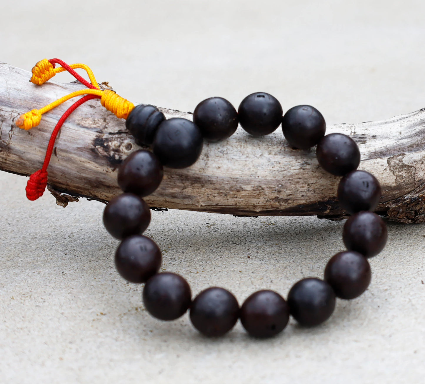 Tibetan Rare To Find Buddhist Meditation Nepal Bodhi Seed Wrist Mala / Free Mala Bag