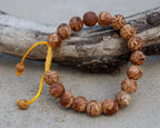 Tibetan Buddhist Bodhi Seed 18 Beads Adjustable Mala Bracelet Free Pouch - FAST SHIPPING in USA!!!